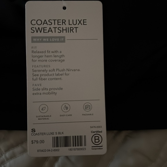 Coaster luxe sweatshirt small - Picture 5 of 5